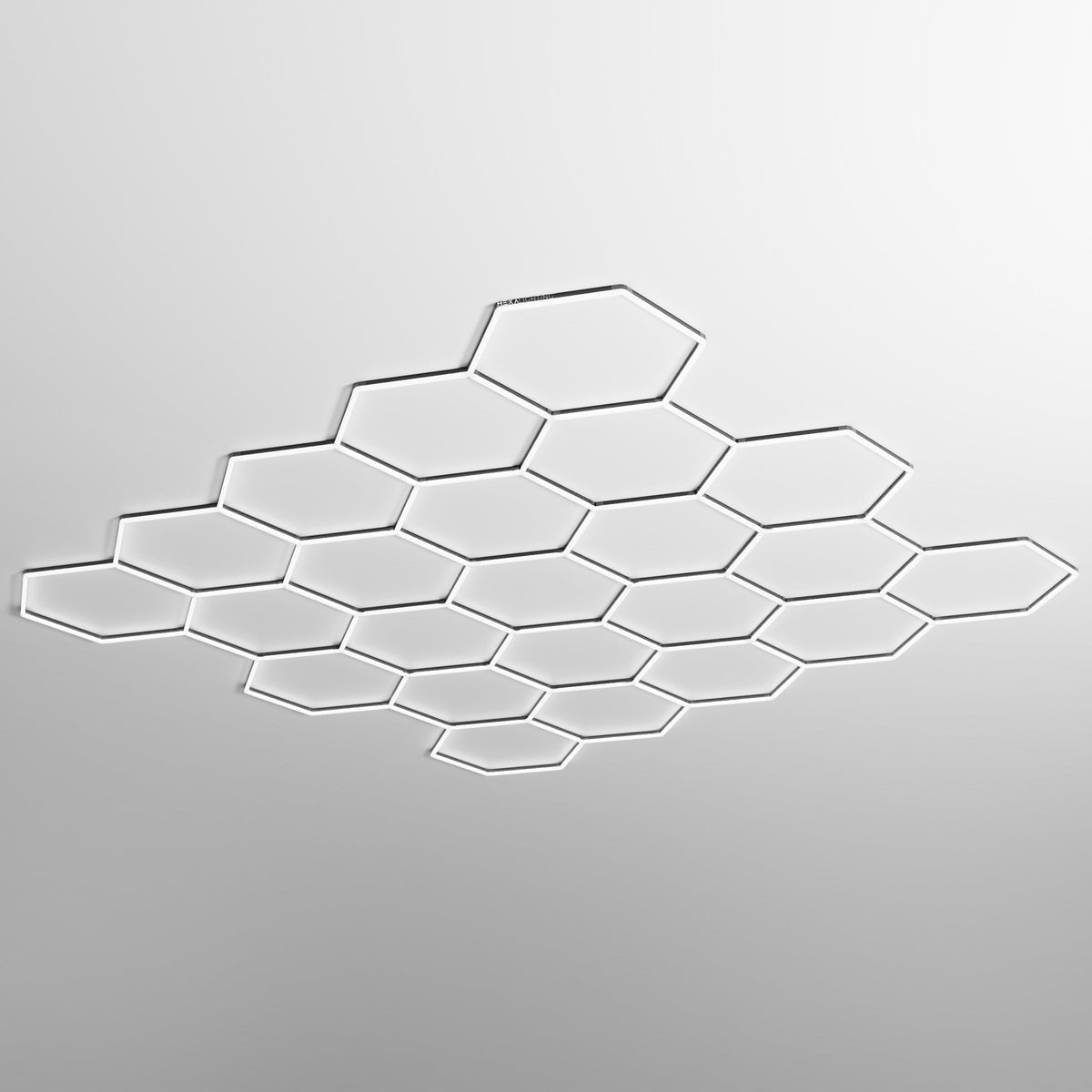 Hexagon LED grid versus LED battens in an Australian garage