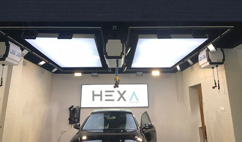 HEXA LED floodlight for outdoor and security lighting