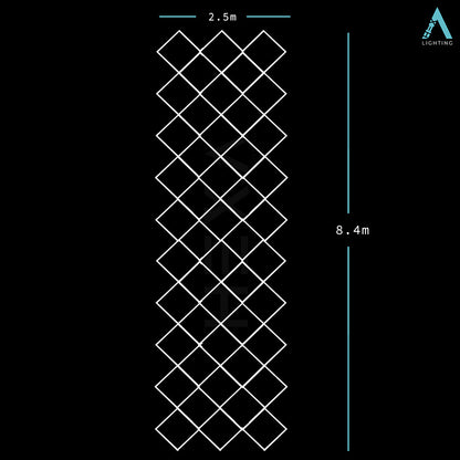 Argyle Diamond Grid - LED Lighting System GD-ARG1