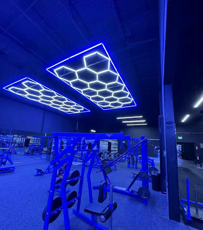 Single Garage Bordered - HEXA LED Lighting System Bordered Single Garage