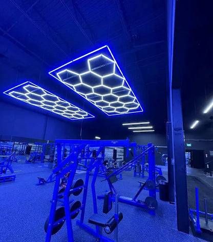 Single Garage Bordered - HEXA LED Lighting System Bordered Single Garage