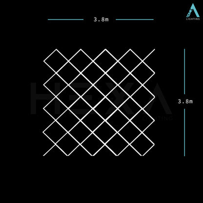 Cube Diamond Grid - LED Lighting System GD-1001
