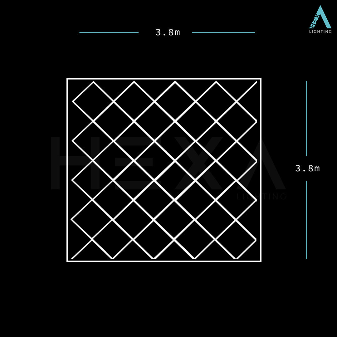 Cube Diamond Grid - LED Lighting System GD-1001