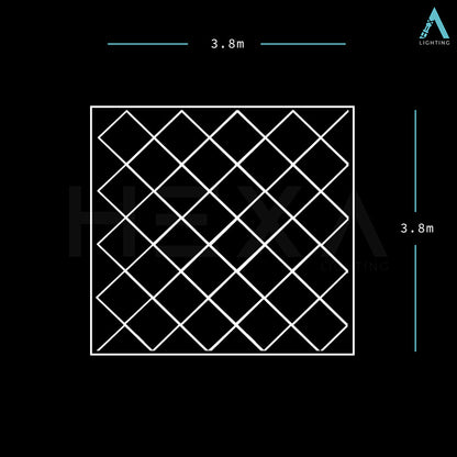 Cube Diamond Grid - LED Lighting System GD-1001