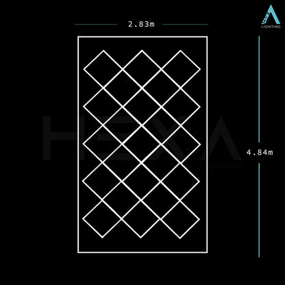 Diamond Grid - LED Lighting System GD-1003