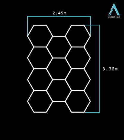 Dodeca Grid Classic - Hexagon LED Lighting Fixture DODECA