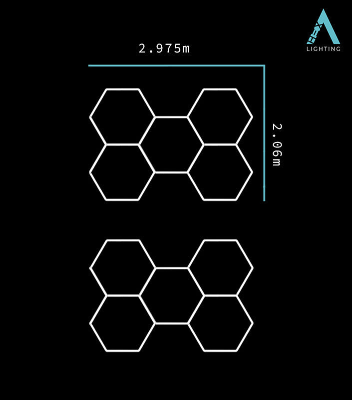 Double 5 Grid - HEXA LED Lighting System B-1048