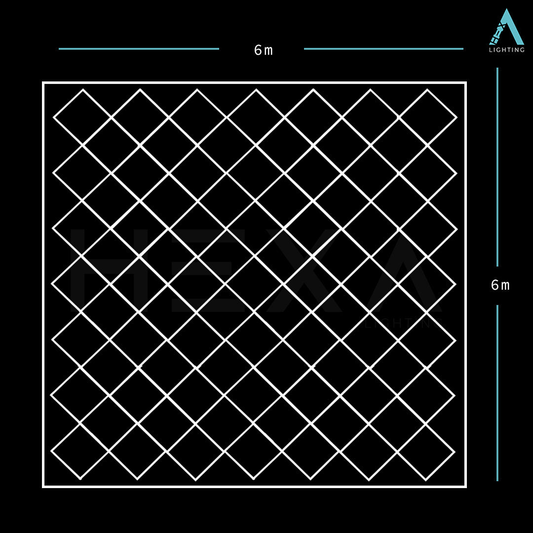 Double Diamond Grid - HEXA LED Lighting System GD-1005