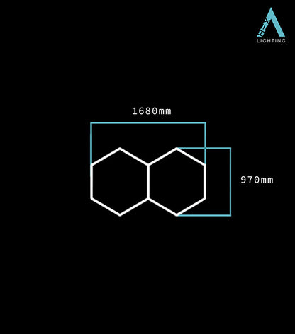 Dual Classic -  Hexagon LED Lighting Fixture DUAL