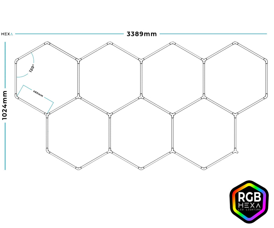 Epta RGBW Hexagon Lighting Fixture (placeholder image, RGBW photography pending)