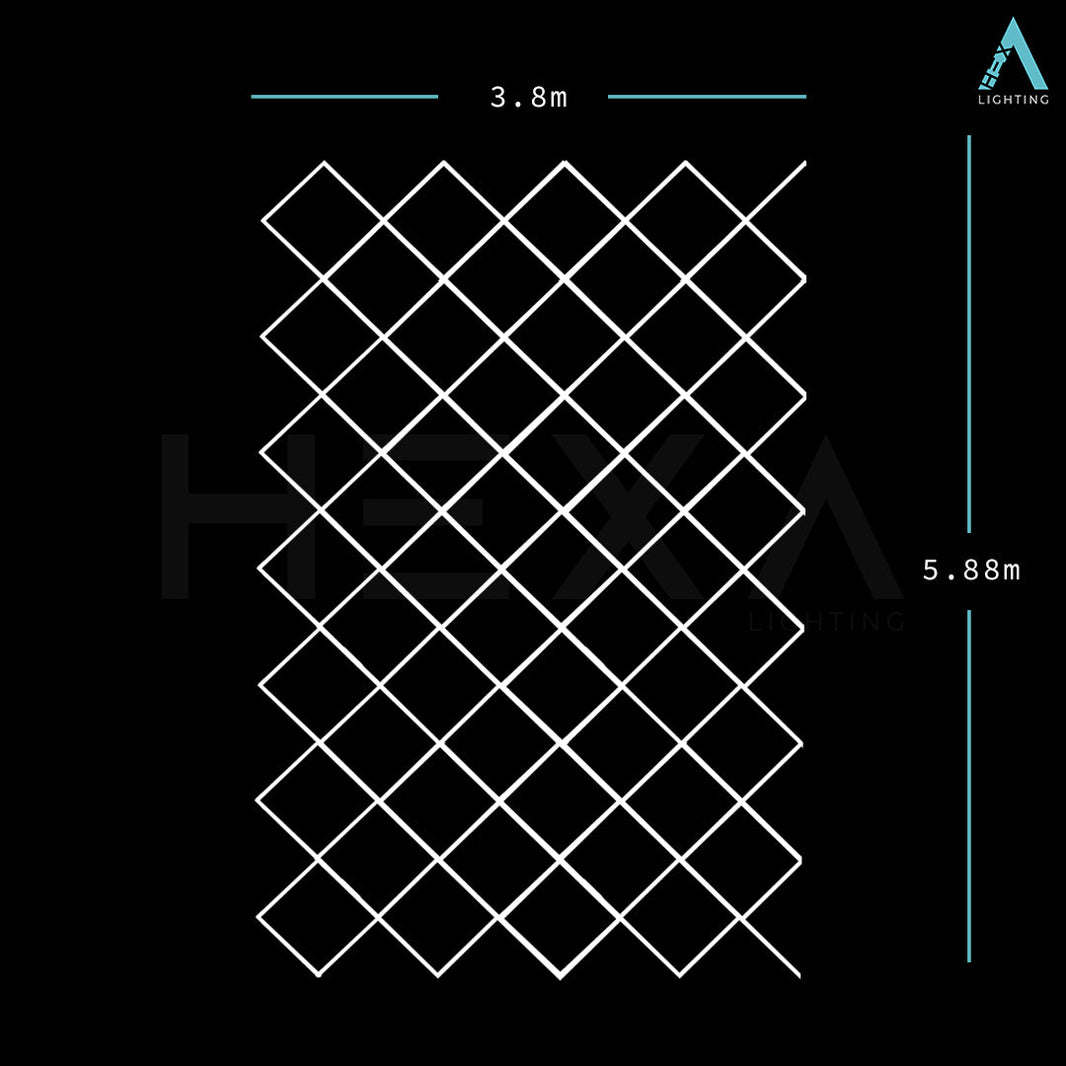 Extended Diamond Grid - LED Lighting System DG-1004