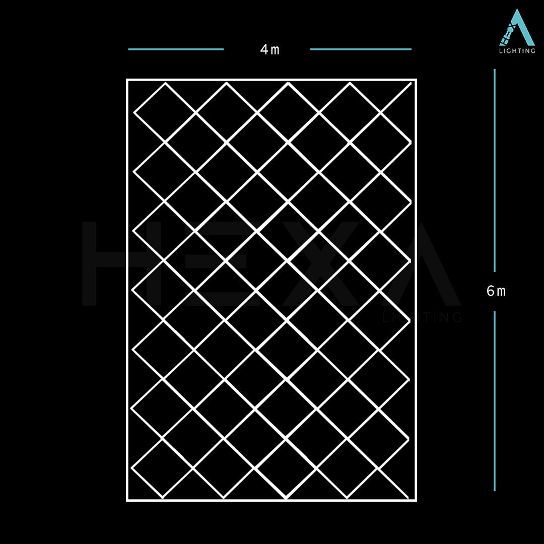 Extended Diamond Grid - LED Lighting System DG-1004