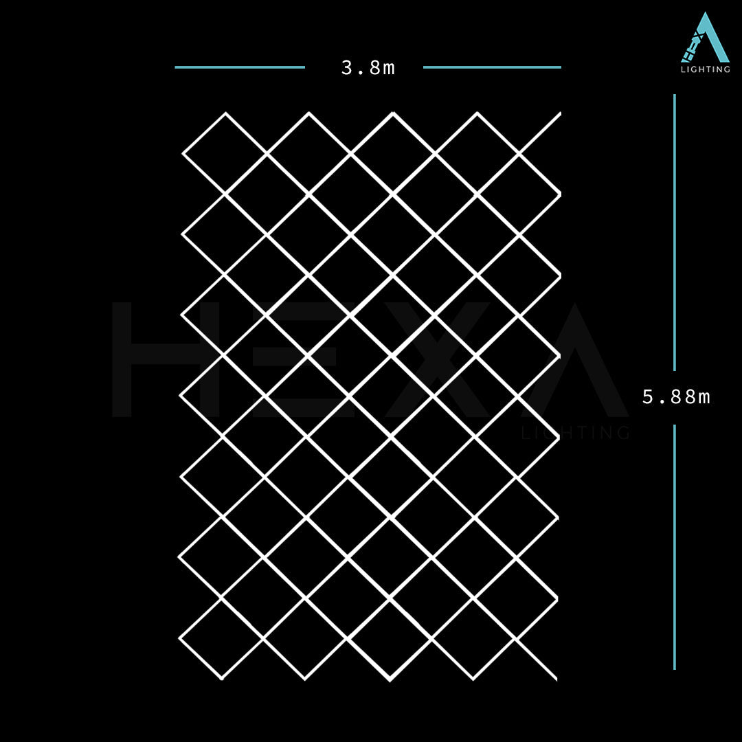 Extended Diamond Grid - LED Lighting System DG-1004