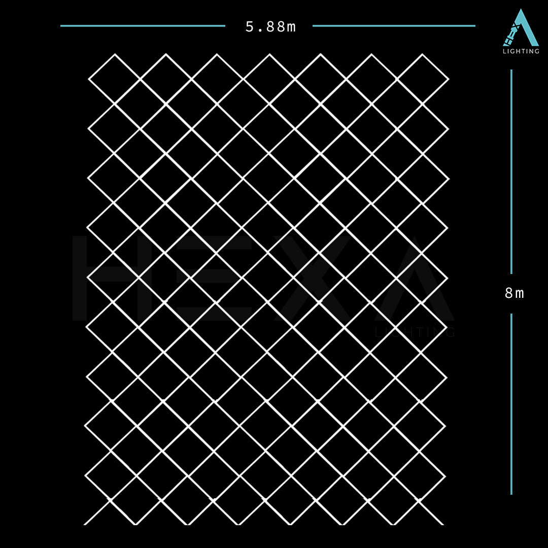 Triple Diamond Grid - LED Lighting System GD-1006