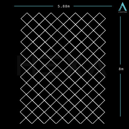 Triple Diamond Grid - LED Lighting System GD-1006