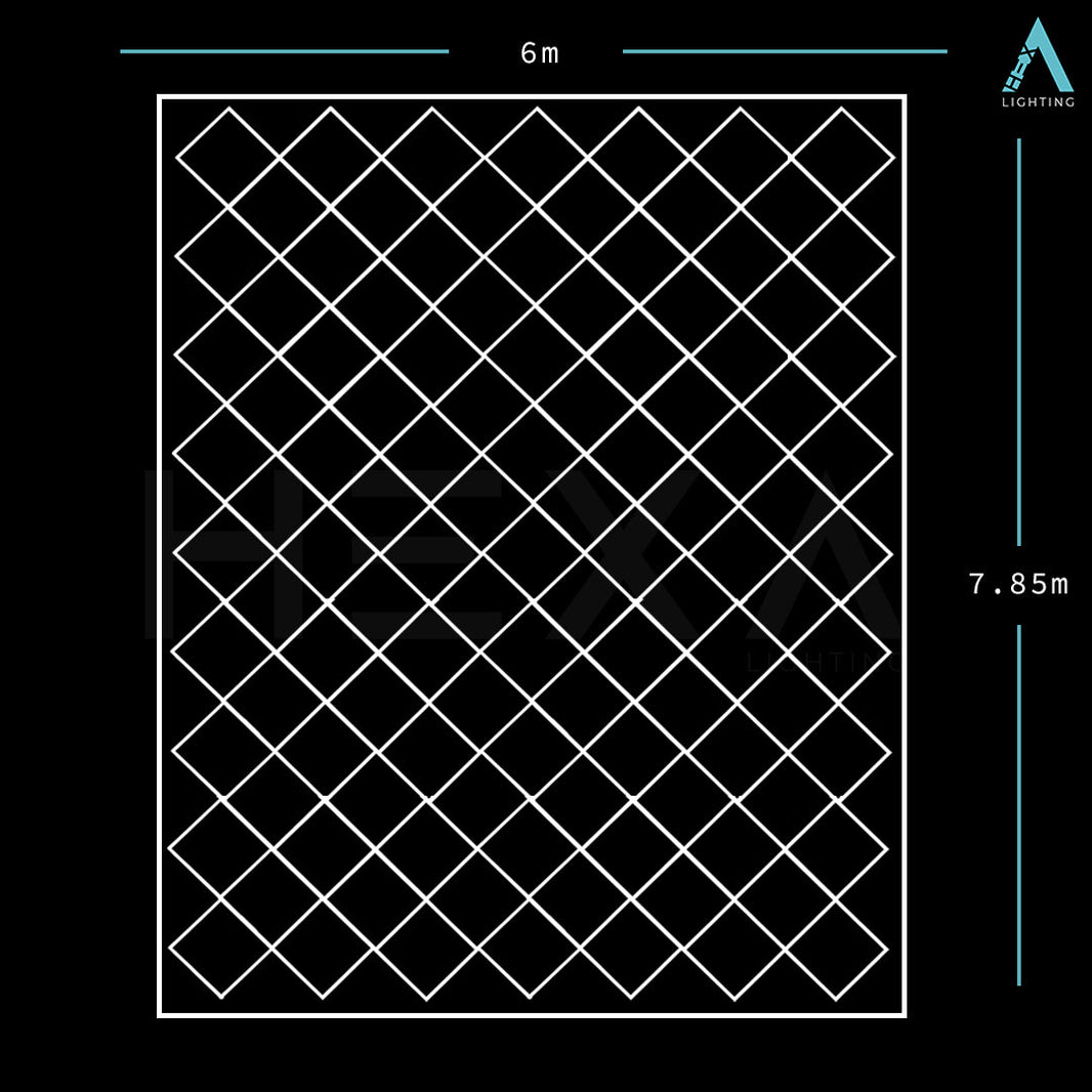 Triple Diamond Grid - LED Lighting System GD-1006
