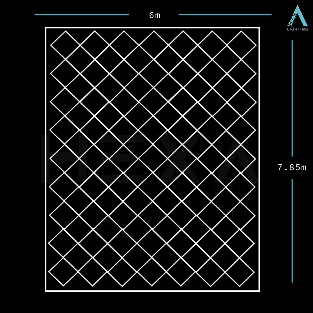 Triple Diamond Grid - LED Lighting System GD-1006