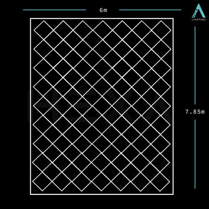 Triple Diamond Grid - LED Lighting System GD-1006