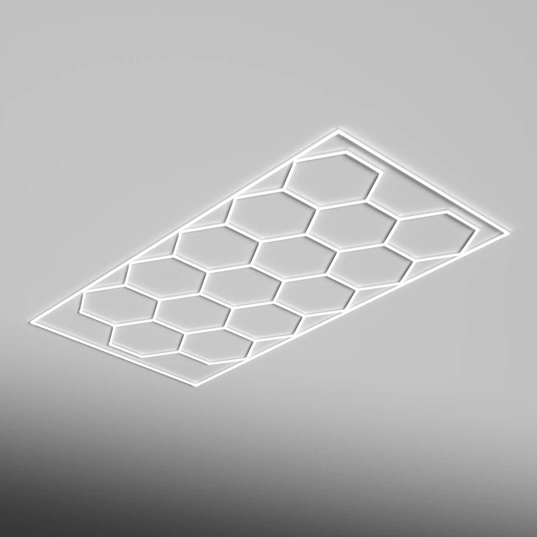 Single Garage Bordered - HEXA LED Lighting System Bordered Single Garage