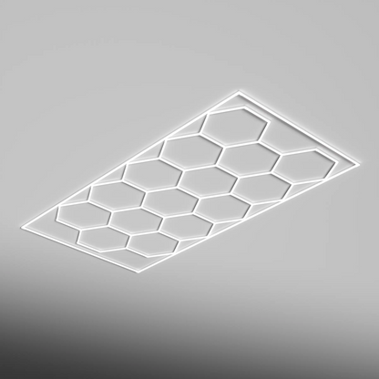 Single Garage Bordered - HEXA LED Lighting System Bordered Single Garage