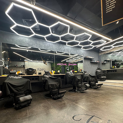 2.1m x 6.5m | Hexagon LED Lighting Fixture MEGA CLUSTER GRANDE