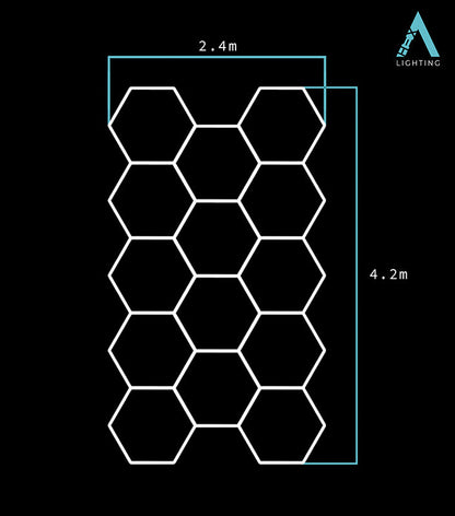 Single Garage Classic - Hexagon LED Lighting Fixture SINGLE GARAGE