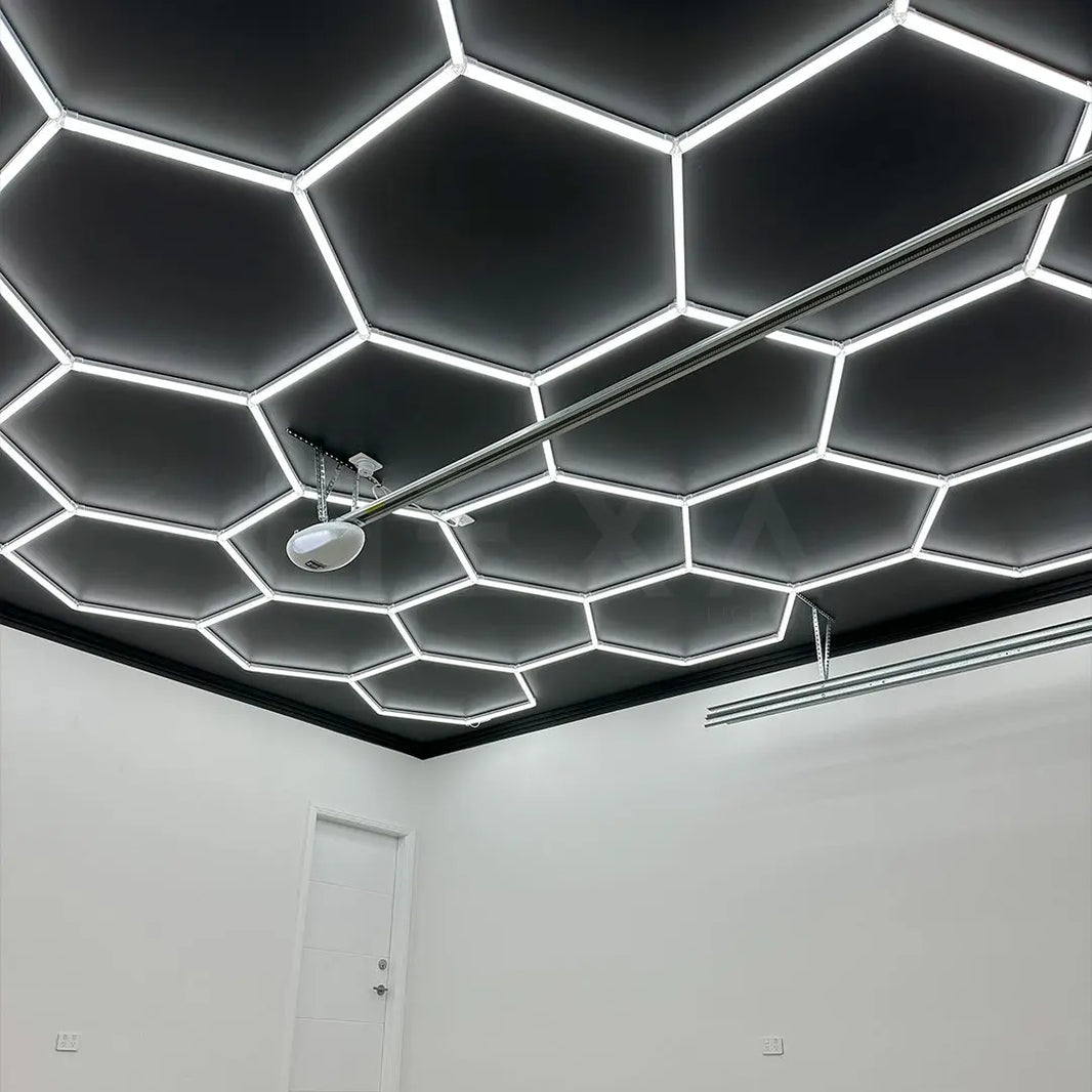 4.9m x 5.6m | Hexagon LED Lighting Fixture DOUBLE GARAGE GRANDE