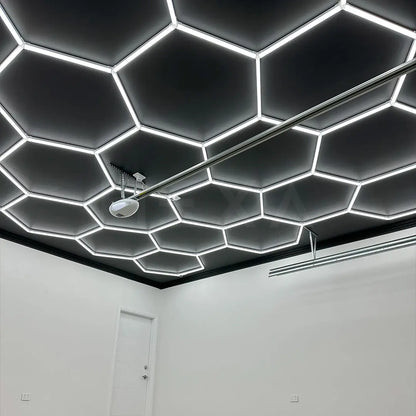 4.9m x 5.6m | Hexagon LED Lighting Fixture DOUBLE GARAGE GRANDE