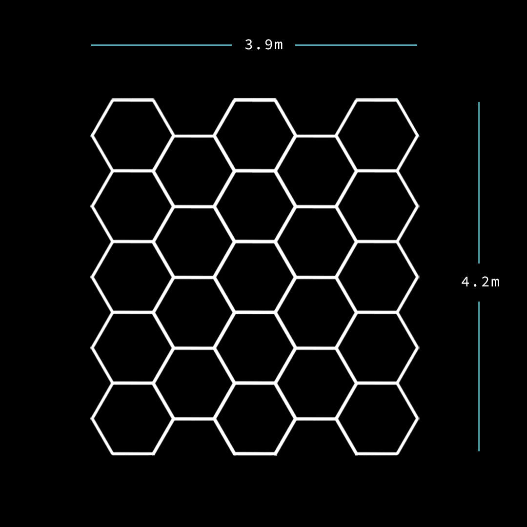 Double Garage Classic - Hexagon LED Lighting Fixture DOUBLE GARAGE