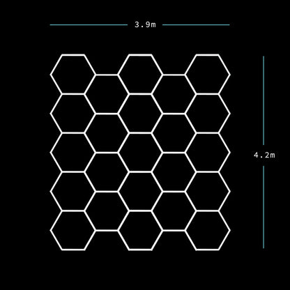 Double Garage Classic - Hexagon LED Lighting Fixture DOUBLE GARAGE