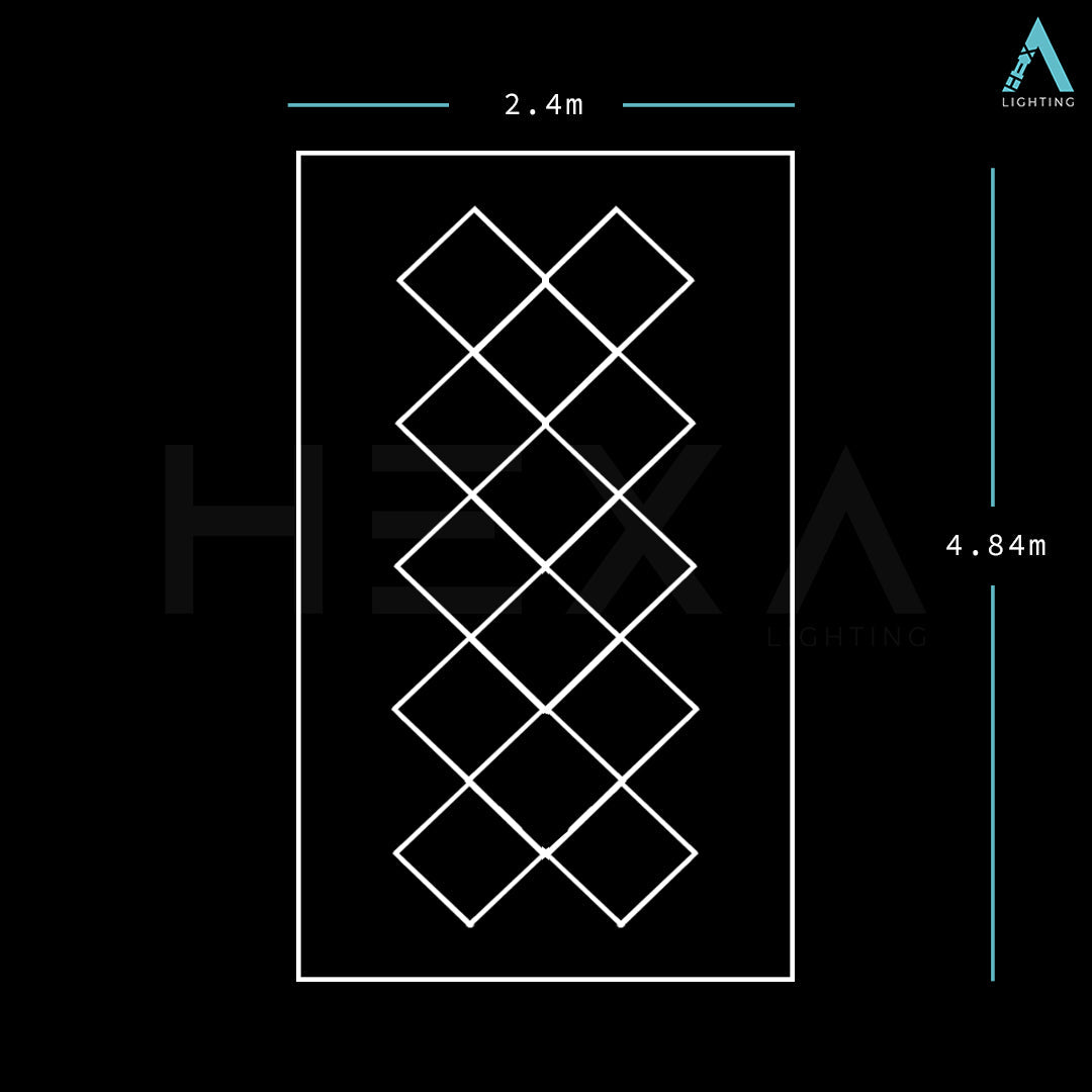 Small Diamond Grid - LED Lighting System DG-1002