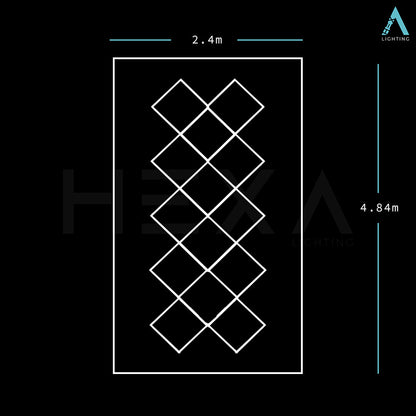 Small Diamond Grid - LED Lighting System DG-1002