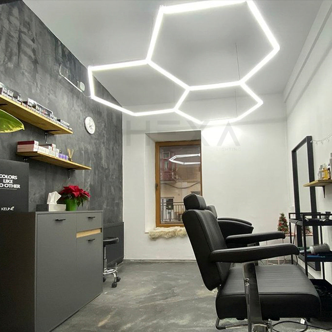 2.04m x 2.06m | Hexagon LED Lighting Fixture TRIOD GRANDE