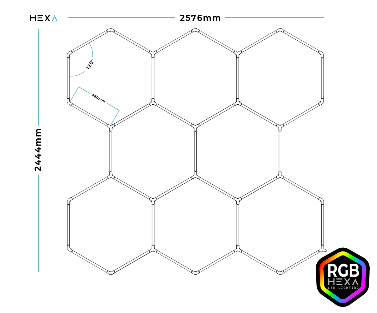 Octo - RGB Hexagon Lighting Fixture OCTO RGB