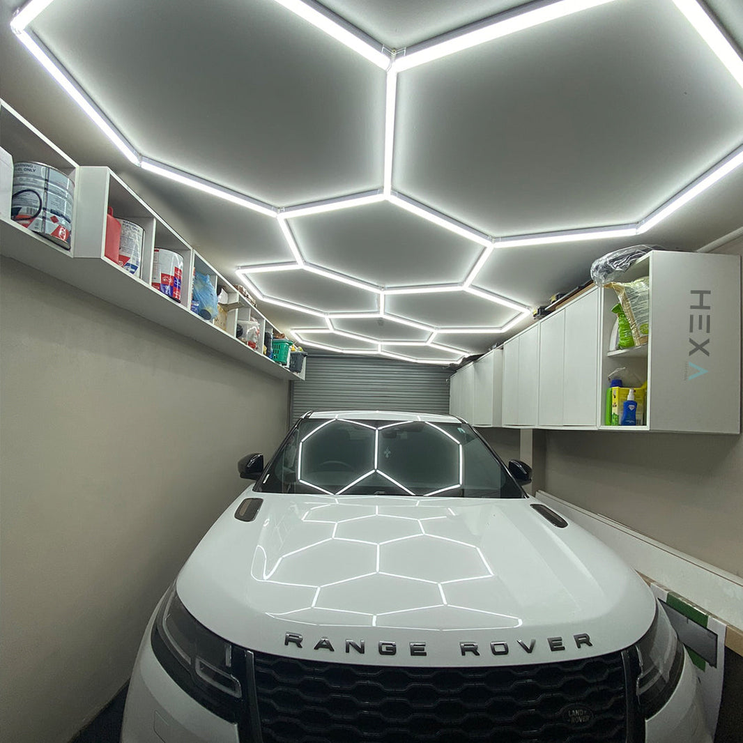 2.1m x 4.9m | Hexagon LED Lighting Fixture CLUSTER GRANDE