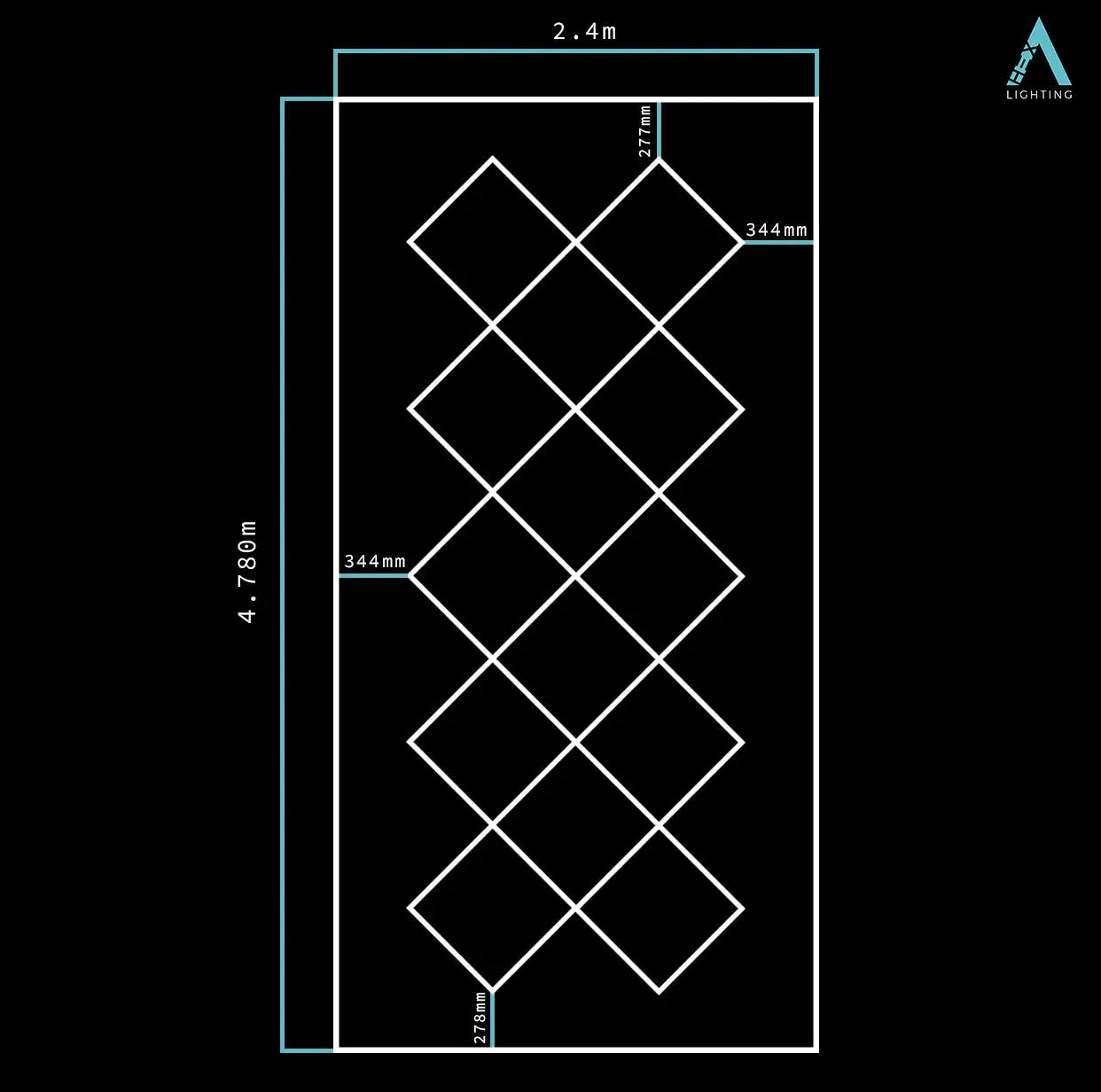 Diamond Grid - HEXA LED Lighting System HEXA Lighting
