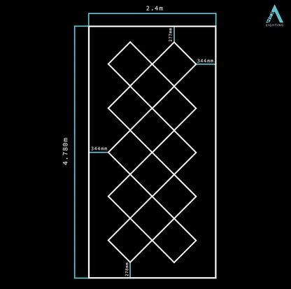 Diamond Grid - HEXA LED Lighting System HEXA Lighting