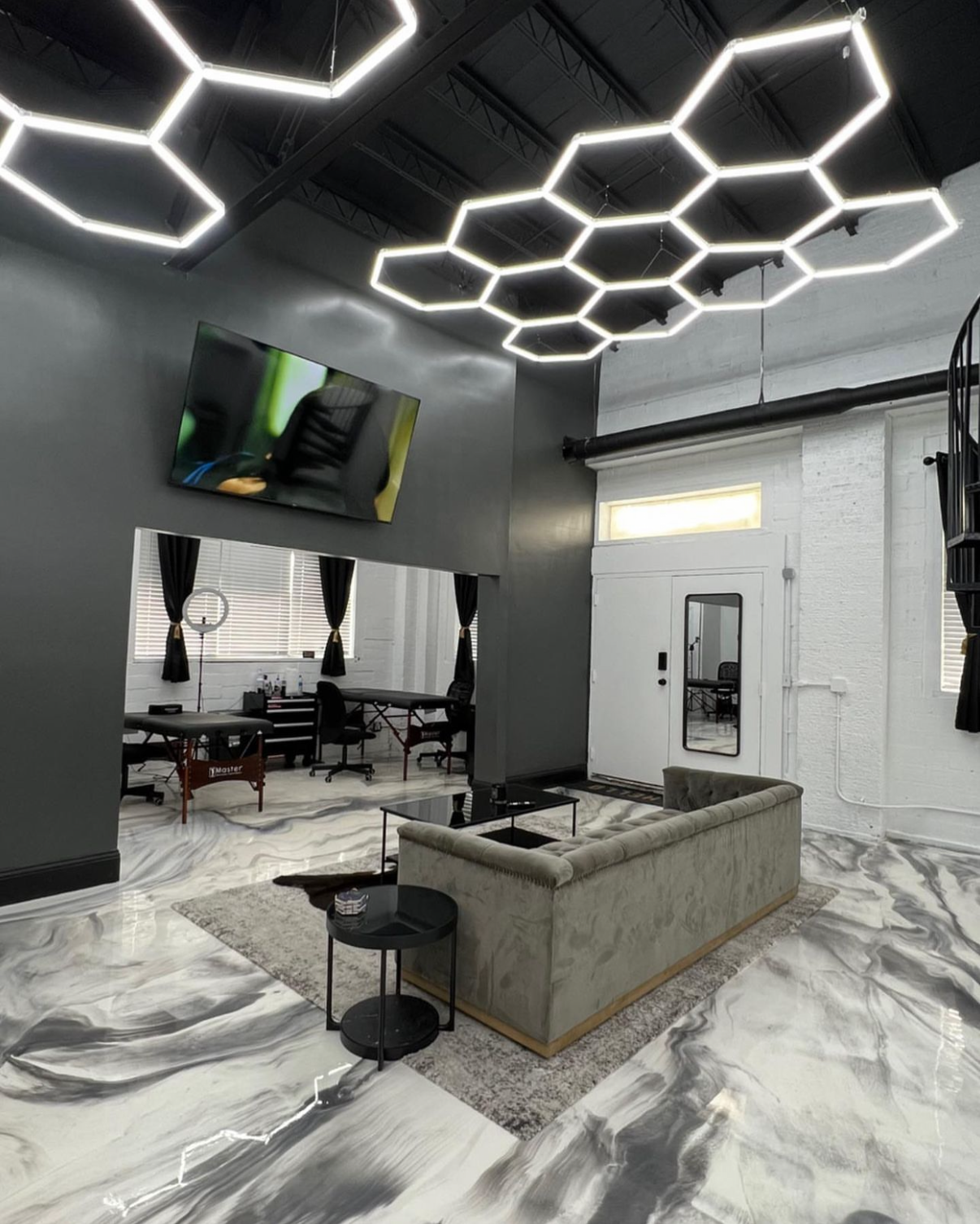 3m x 4.2m | Hexagon LED Lighting Fixture DODECA GRANDE