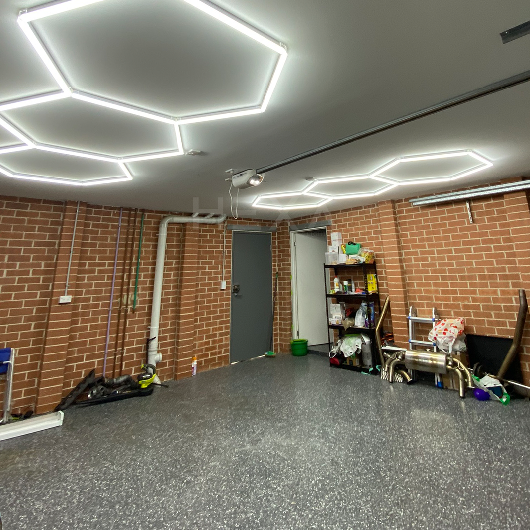 1.2m x 3.1m | Hexagon LED Lighting Fixture TRIO GRANDE