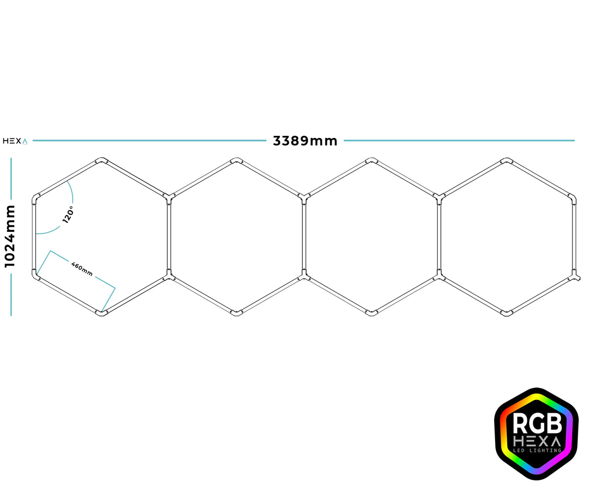 Tetra - RGB Hexagon Lighting Fixture TETRA RGB