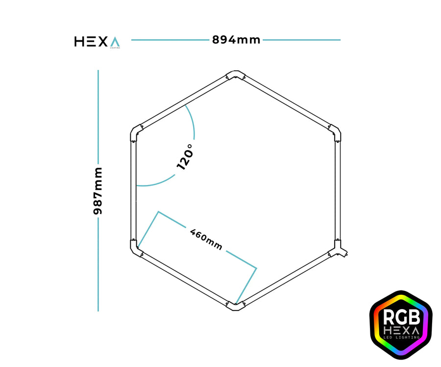 Mono - RGB Hexagon Lighting Fixture MONO RGB