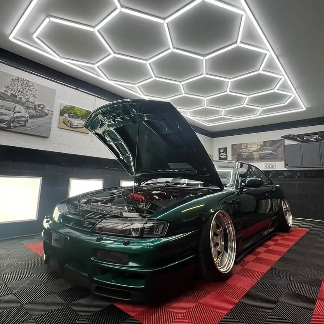 Single Garage Bordered - HEXA LED Lighting System Bordered Single Garage