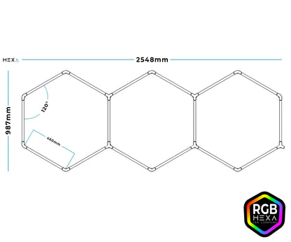 Trio - RGB Hexagon Lighting Fixture TRIO RGB