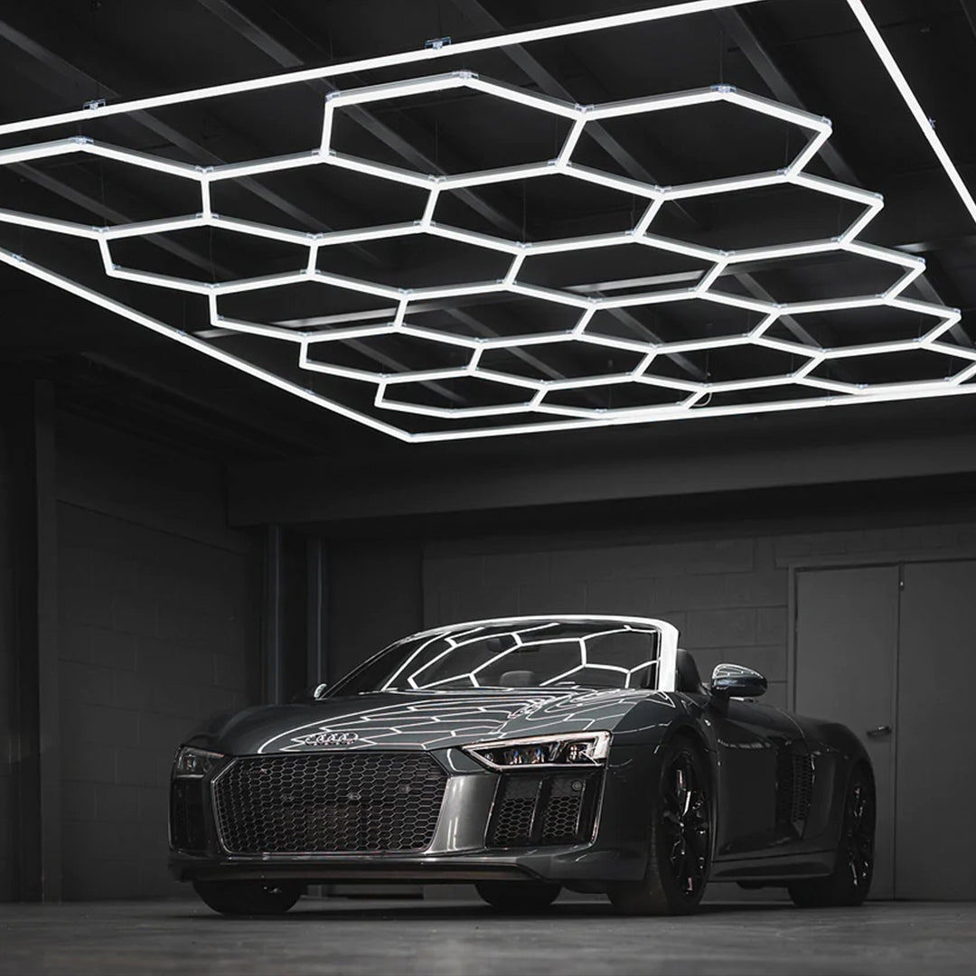 Extended Single Garage Bordered - HEXA LED Lighting System Bordered Extended Single