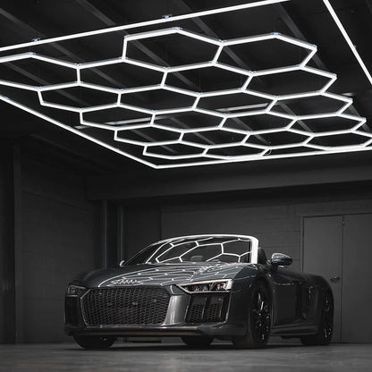 Extended Single Garage Bordered - HEXA LED Lighting System Bordered Extended Single